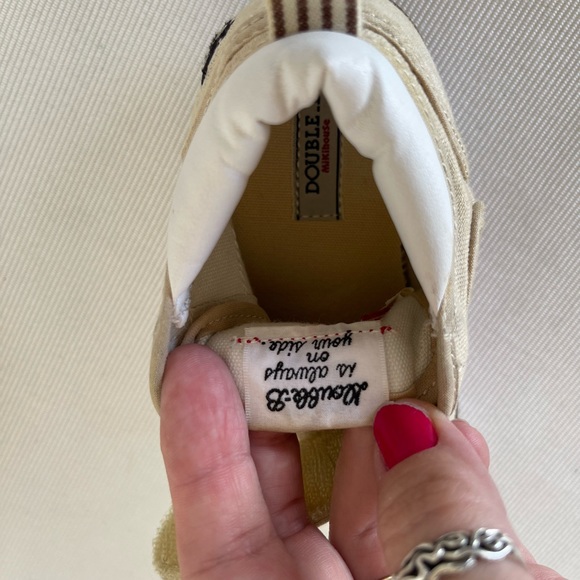 MINI HOUSE Baby Unisex High Top Sneakers Color Beige Size 16 Us 10 First steps. - Picture 13 of 15